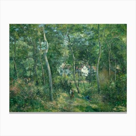 Edge Of The Woods Near L Hermitage, Pontoise (1879), Camille Pissarro Canvas Print