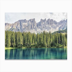 Turquoise Lake 1 Canvas Print