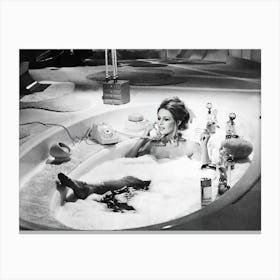 Brigitte Bardot in bathtub Canvas Print