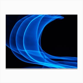 Glowing Abstract Curved Lines 1 Canvas Print