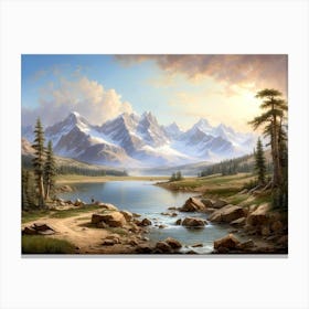 Mountain Lake Canvas Print