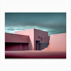 Pink Building 1 Canvas Print