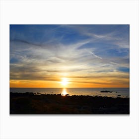 Sunset On The Beach Canvas Print