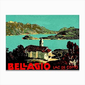 Bellagio And the Lake Como, Italy Canvas Print