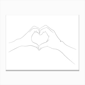 Hands I Love You Canvas Print