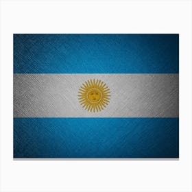 Flag Of Argentina Canvas Print