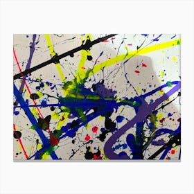 Splatter Painting Canvas Print