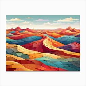 Abstract Landscape Painting Canvas Print