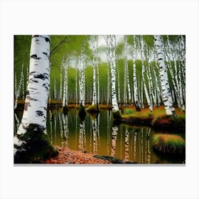 Birch Forest 85 Canvas Print