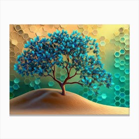 Tree In The Desert 2 Canvas Print