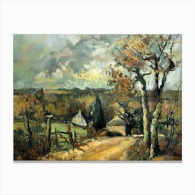 Pastoral Perfection Painting Inspired By Paul Cezanne Canvas Print