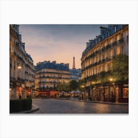 Paris At Dusk 1 Canvas Print