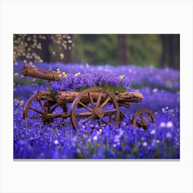 Bluebells In The Field Canvas Print