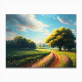 Road In The Countryside 9 Canvas Print