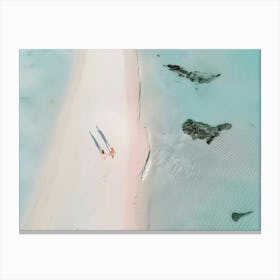 Aerial View Of A Beach 1 Canvas Print