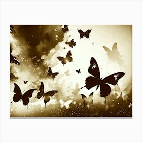 Butterflies In Flight 6 Canvas Print