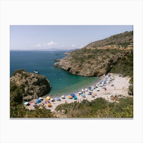 Greek beach Canvas Print