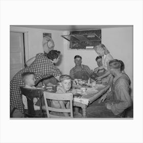 Untitled Photo, Possibly Related To Mormon Farmers At Dinner Table, Box Elder County, Utah By Russell Lee 1 Canvas Print