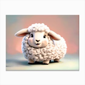 fluffy Sheep Canvas Print