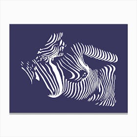 Zebra Girl 2 Canvas Print