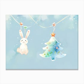 Christmas Bunny 6 Canvas Print