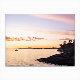 Sunset In Norway Canvas Print