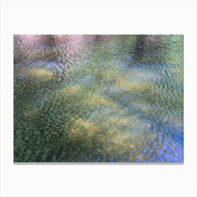 Abstract summer reflection at the lake Canvas Print