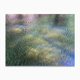 Abstract summer reflection at the lake Canvas Print