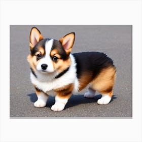 Pembrokeshire Corgi Puppy 2 Canvas Print