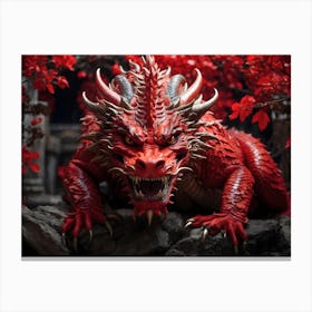 Chinese Red Dragon Canvas Print