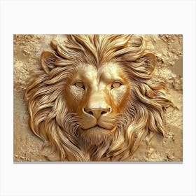 Lion Head 4 Canvas Print