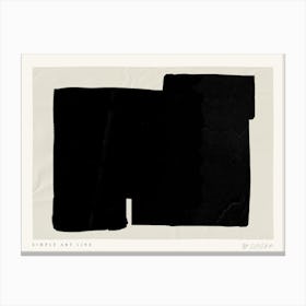 Simple art line no 32 Canvas Print