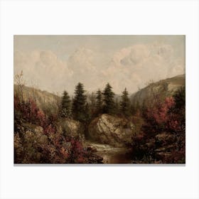 Stream In The Mountains 4 Canvas Print