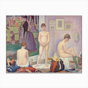 Models (Poseuses), Georges Seurat Canvas Print