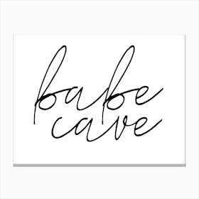 Babe Cave X Canvas Print