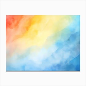 Abstract Watercolor Background 1 Canvas Print