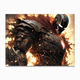 Iron Man In Souls Like Style Canvas Print