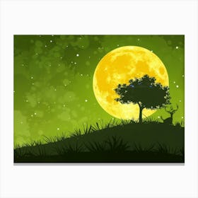 Full Moon Canvas Print