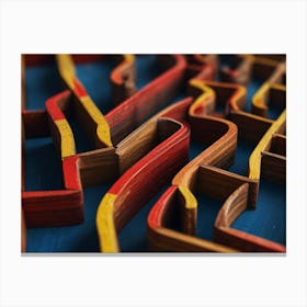 Abstract maze 3 Canvas Print