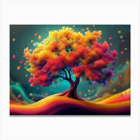 Colorful Tree 4 Canvas Print