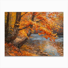 Autumn By The River 3 Canvas Print