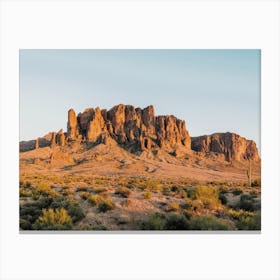 Superstition Desert Sunset Canvas Print