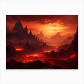 Lava Landscape Canvas Print