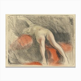 Reclining Nude, By Magnus Enckell Canvas Print