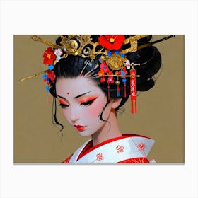 Geisha 7 Canvas Print