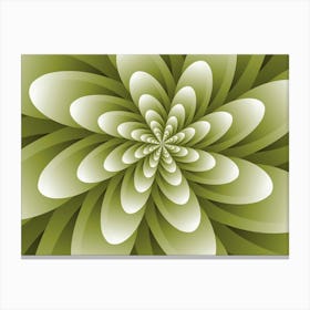 Abstract Optical Illusion Flower Background Canvas Print
