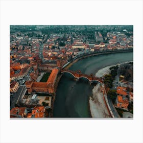 Castelvecchio Bridge, Verona, Italy Art Prints Canvas Print