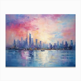 Sunset Cityscape 1 Canvas Print