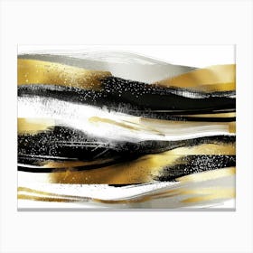 Gold And Black Canvas Print 68 Canvas Print