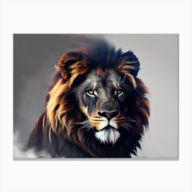 Lion dark 1 Canvas Print